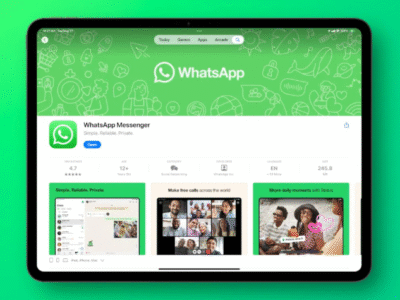 WhatsApp app for iPad