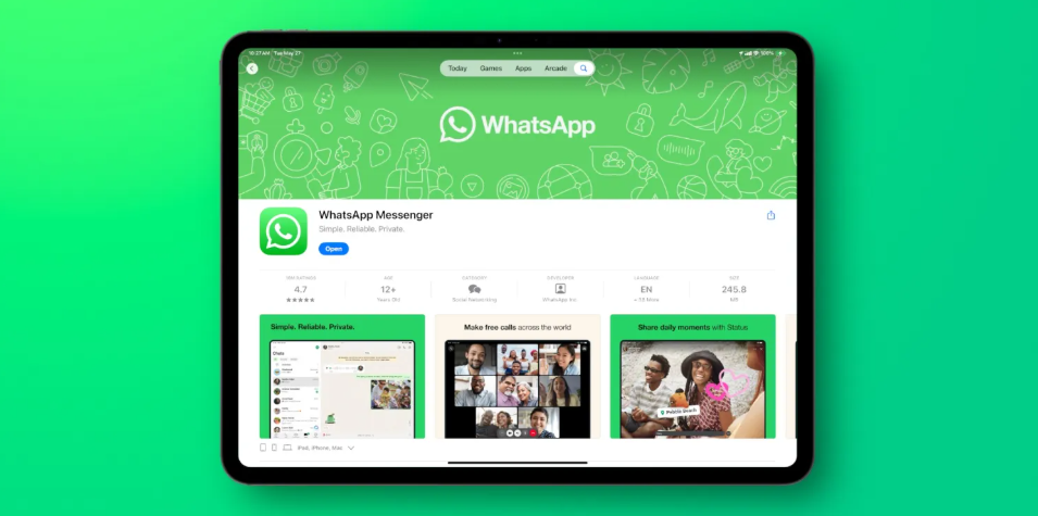 WhatsApp app for iPad