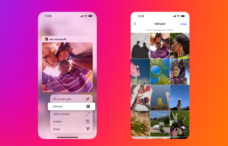 Instagram grid